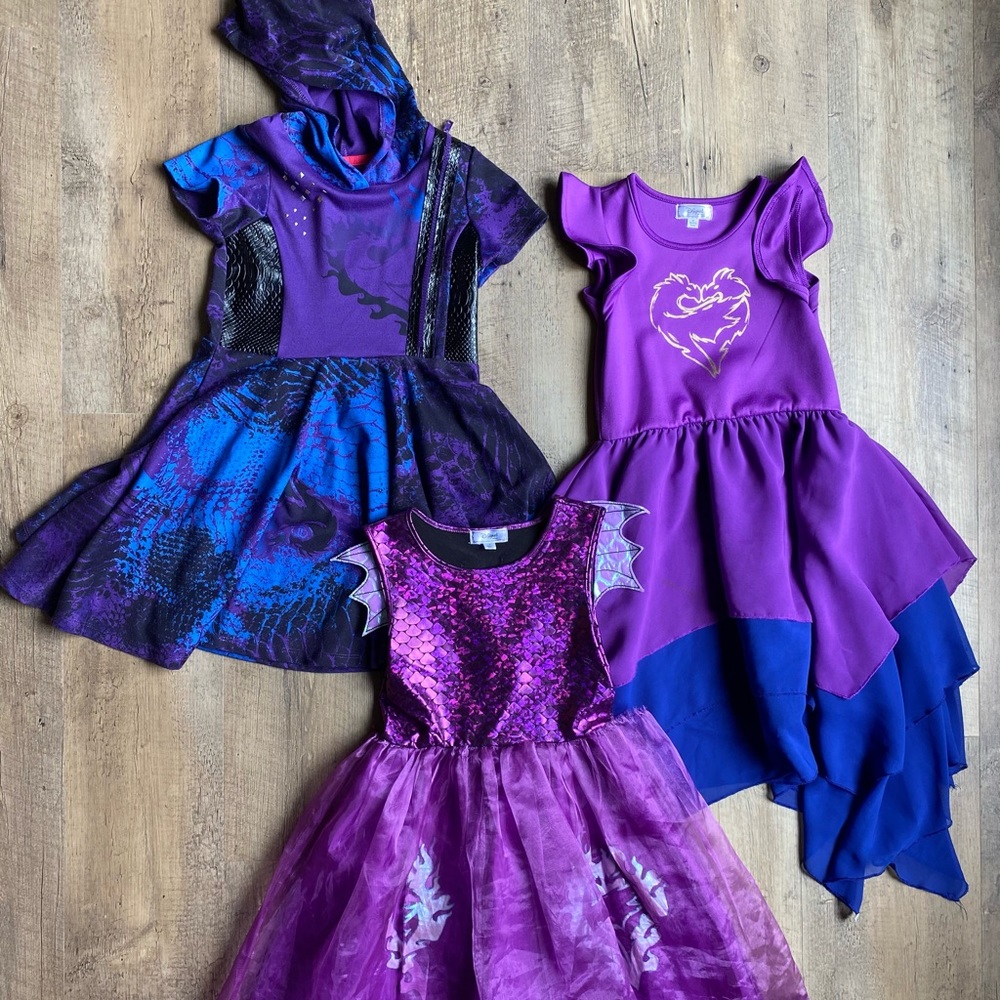 Lot of 3 Descendants Dresses Girls Size 6